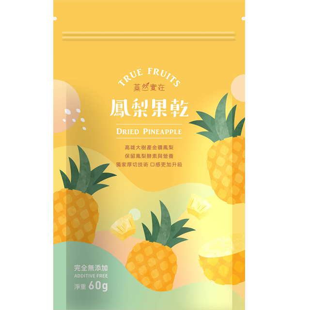 零添加 |  金鑽鳳梨果乾-60g